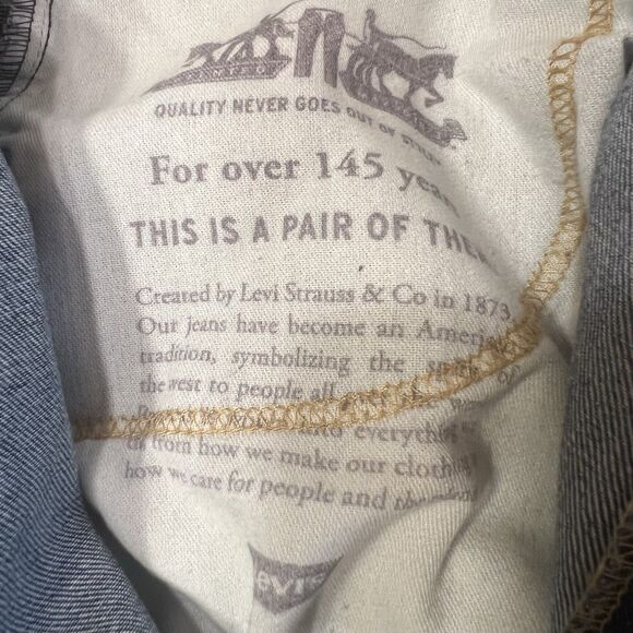 Levi’s 505 Men’s Regular Fit Straight Jeans Blue Denim W44 L32 Fall Layering - Picture 11 of 13